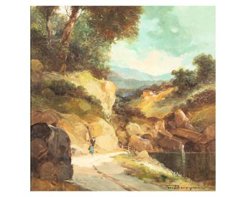 Schilderij in oude meesterstijl van Toni Bordignon