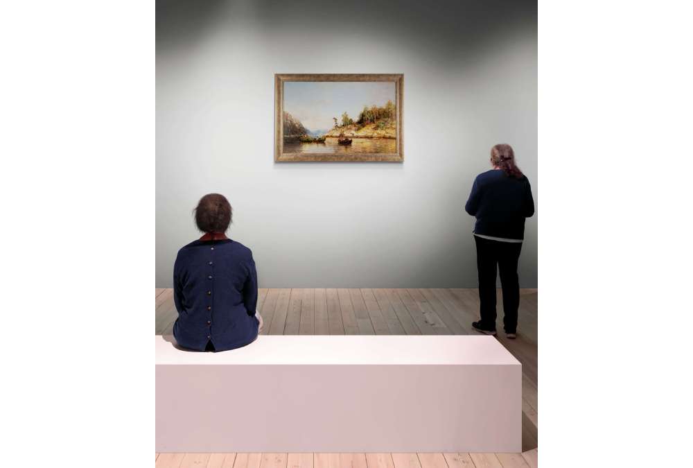 Peinture de fjord norvégien