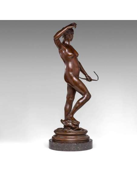 Diane Chasseresse en bronze par Alexandre Falguière