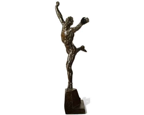 Sokol-Athleet, een sculptuur van beweging en kracht door Jan Vítězslav Dušek (1891-1966)