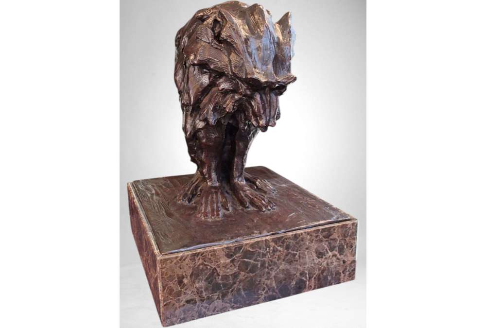 Bronze Hamadryas Baboon by Guido Righetti