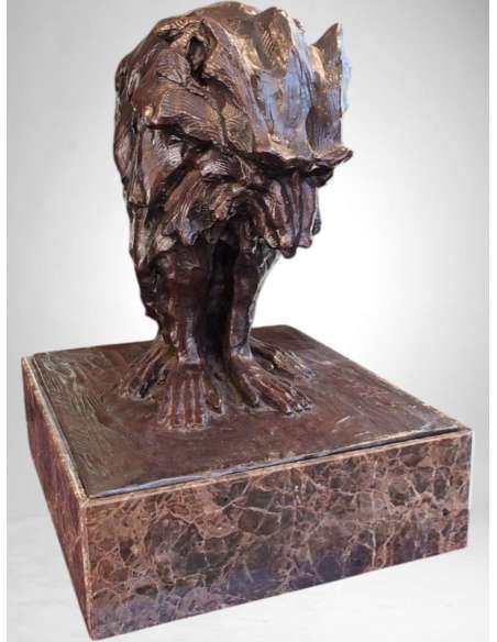 Bronze Hamadryas Baboon by Guido Righetti