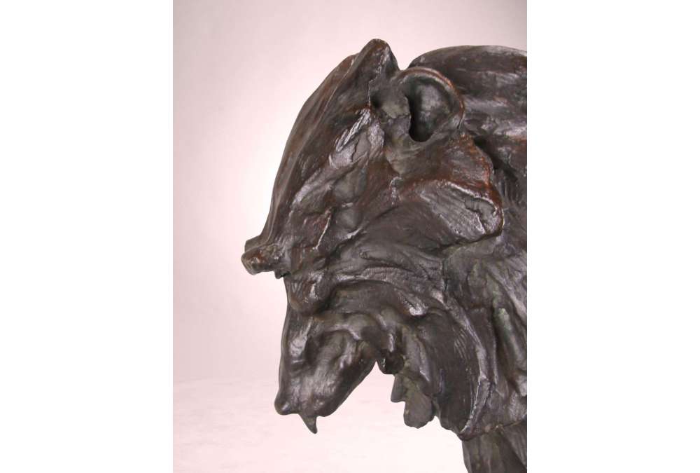 Bronze Hamadryas Baboon by Guido Righetti