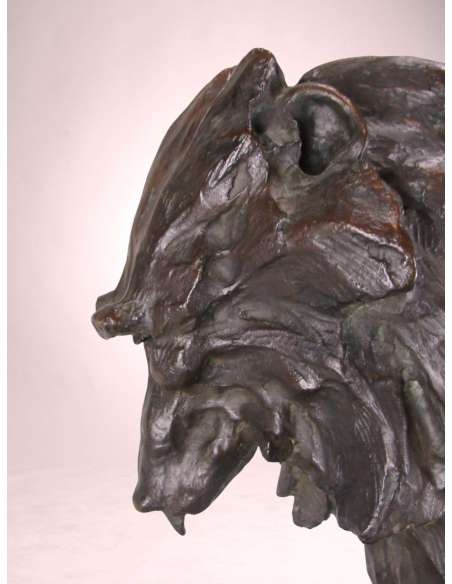 Bronze Hamadryas Baboon by Guido Righetti