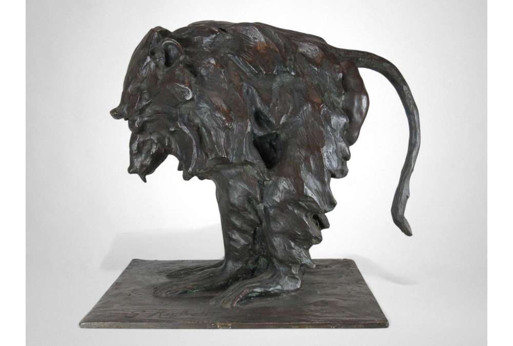 Bronze Hamadryas Baboon by Guido Righetti