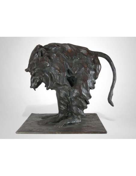 Bronze Hamadryas Baboon by Guido Righetti