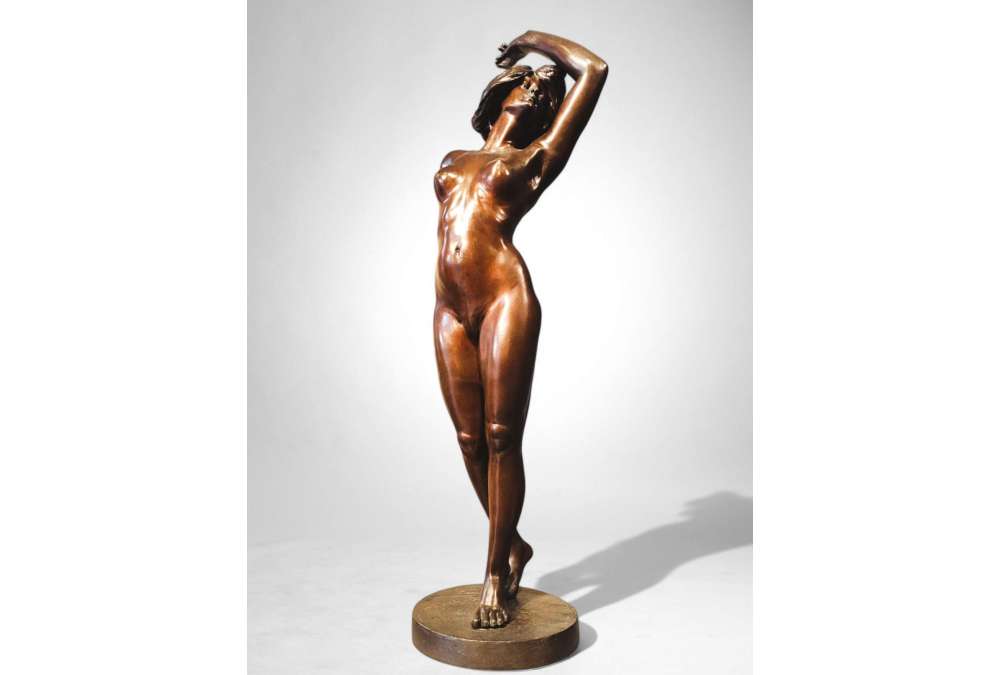 Danseres Bronzen sculptuur van Georges Flamand