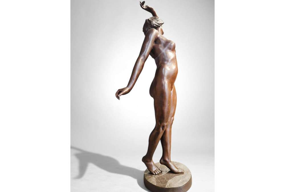 Danseres Bronzen sculptuur van Georges Flamand