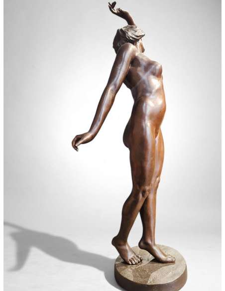 Danseres Bronzen sculptuur van Georges Flamand