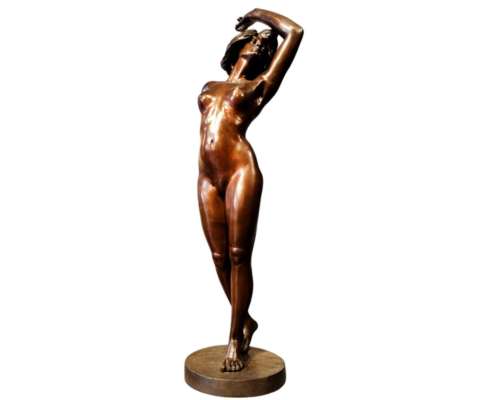 Danseres Bronzen sculptuur van Georges Flamand