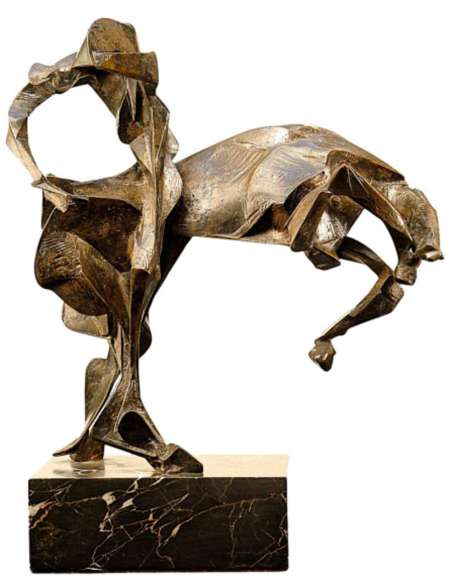 Bucéphale (également intitulée Alexandre, roi de Macédoine) – Sculpture en bronze de Manolis Tzobanakis