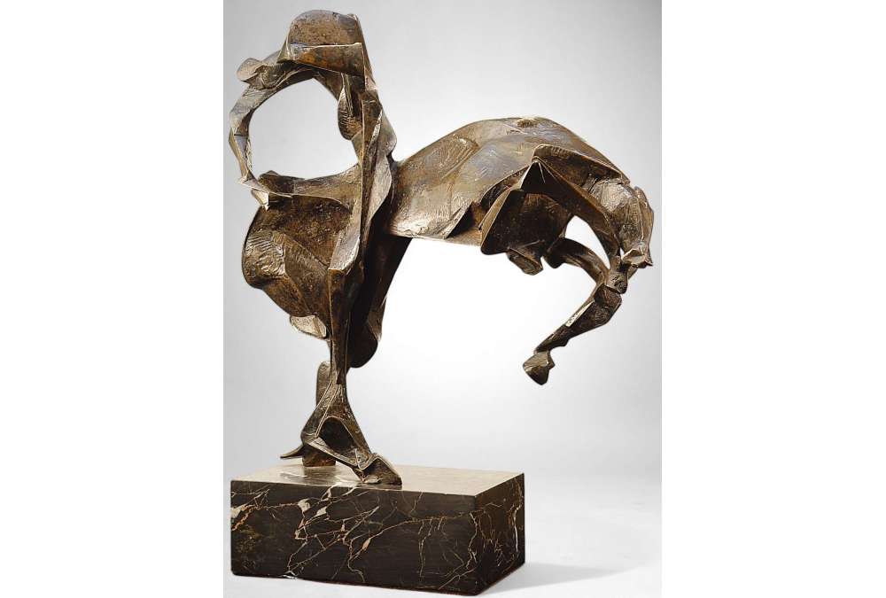 Bucéphale (également intitulée Alexandre, roi de Macédoine) – Sculpture en bronze de Manolis Tzobanakis