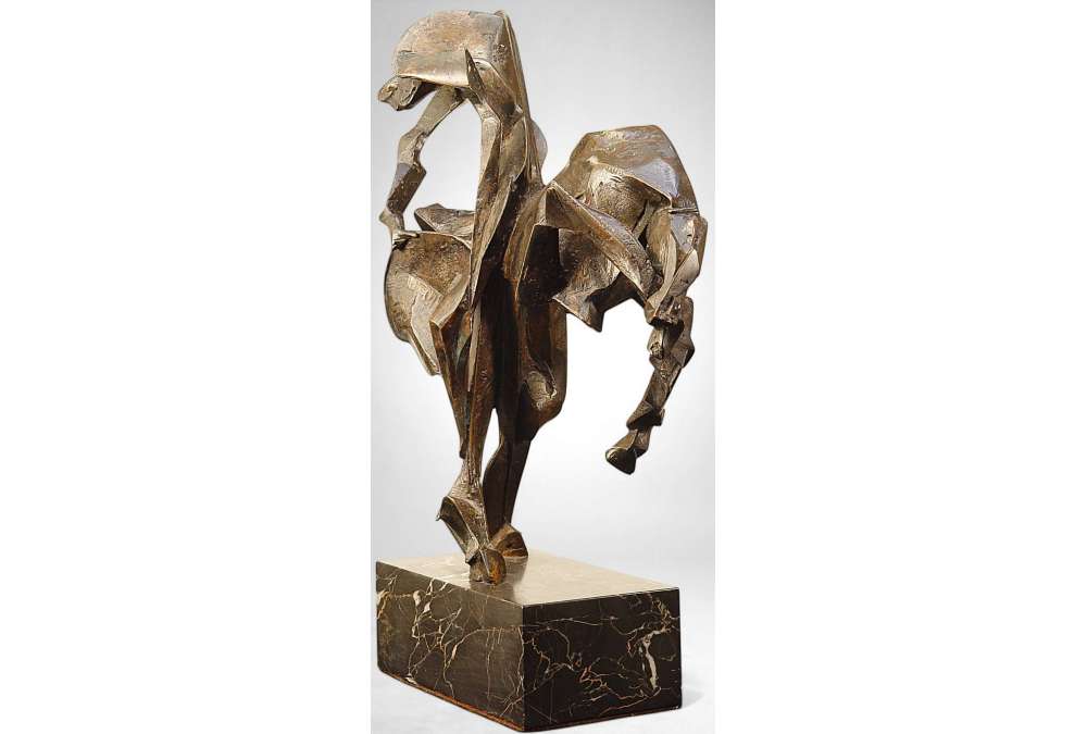 Bucéphale (également intitulée Alexandre, roi de Macédoine) – Sculpture en bronze de Manolis Tzobanakis