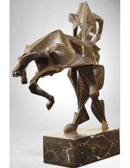 Bucéphale (également intitulée Alexandre, roi de Macédoine) – Sculpture en bronze de Manolis Tzobanakis