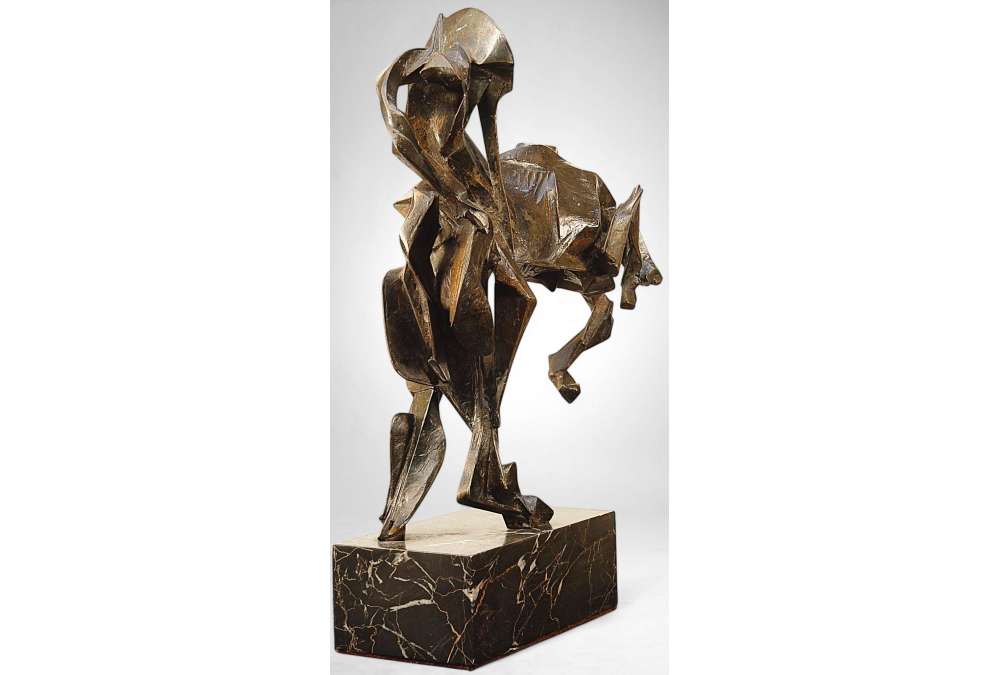 Bucéphale (également intitulée Alexandre, roi de Macédoine) – Sculpture en bronze de Manolis Tzobanakis