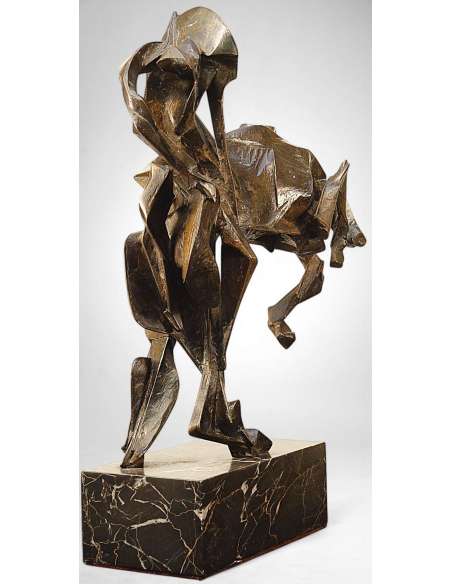 Bucéphale (également intitulée Alexandre, roi de Macédoine) – Sculpture en bronze de Manolis Tzobanakis