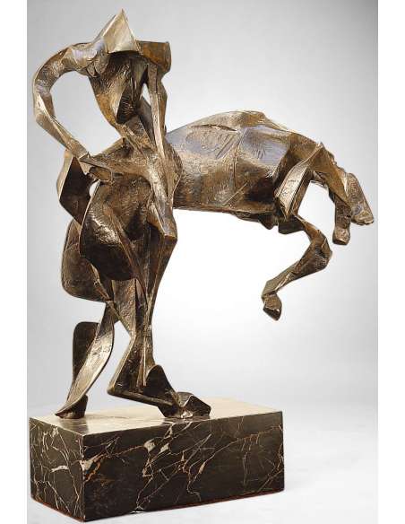 Bucéphale (également intitulée Alexandre, roi de Macédoine) – Sculpture en bronze de Manolis Tzobanakis