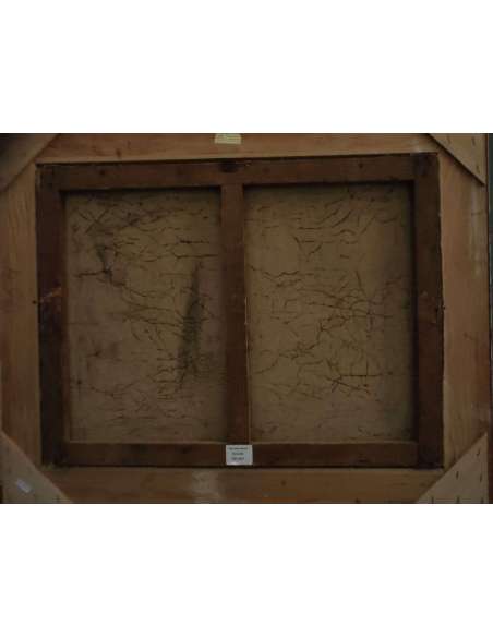 Formations rocheuses de la Calanche, Corse, Huile sur toile par Paul Justin Marcel Balmigère