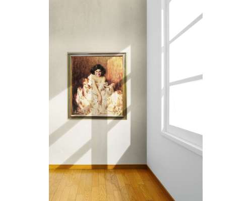 La beauté de l’éveil, Huile sur toile  par Francesco Longo Mancini 2