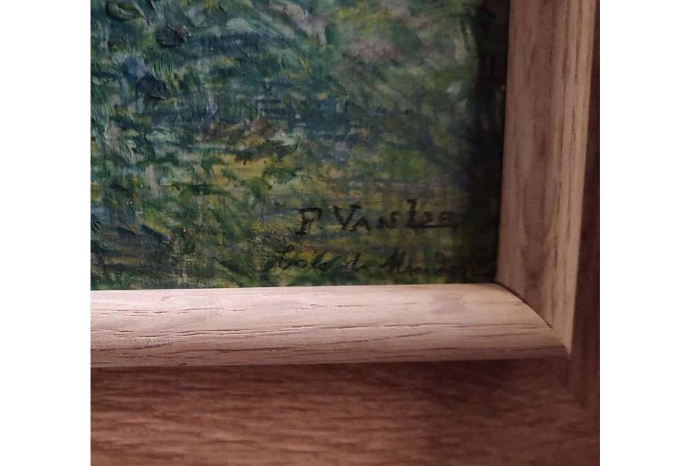 Forest near Meudon (Versailles), Oil on panel by Fritz Van Loo (1871–1957)