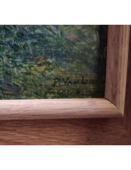 Forest near Meudon (Versailles), Oil on panel by Fritz Van Loo (1871–1957)