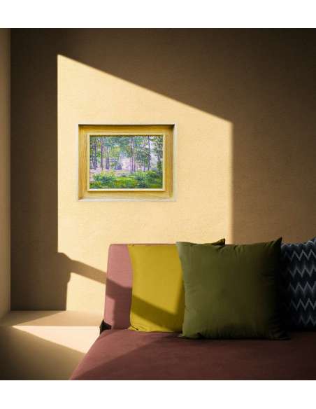 Forest near Meudon (Versailles), Oil on panel by Fritz Van Loo (1871–1957)