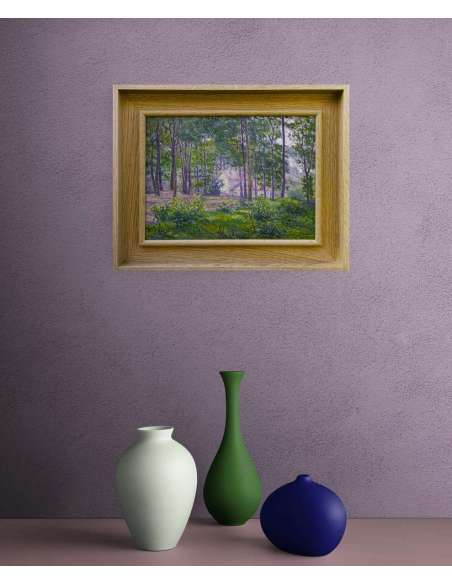 Forest near Meudon (Versailles), Oil on panel by Fritz Van Loo (1871–1957)