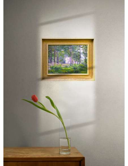 Forest near Meudon (Versailles), Oil on panel by Fritz Van Loo (1871–1957)