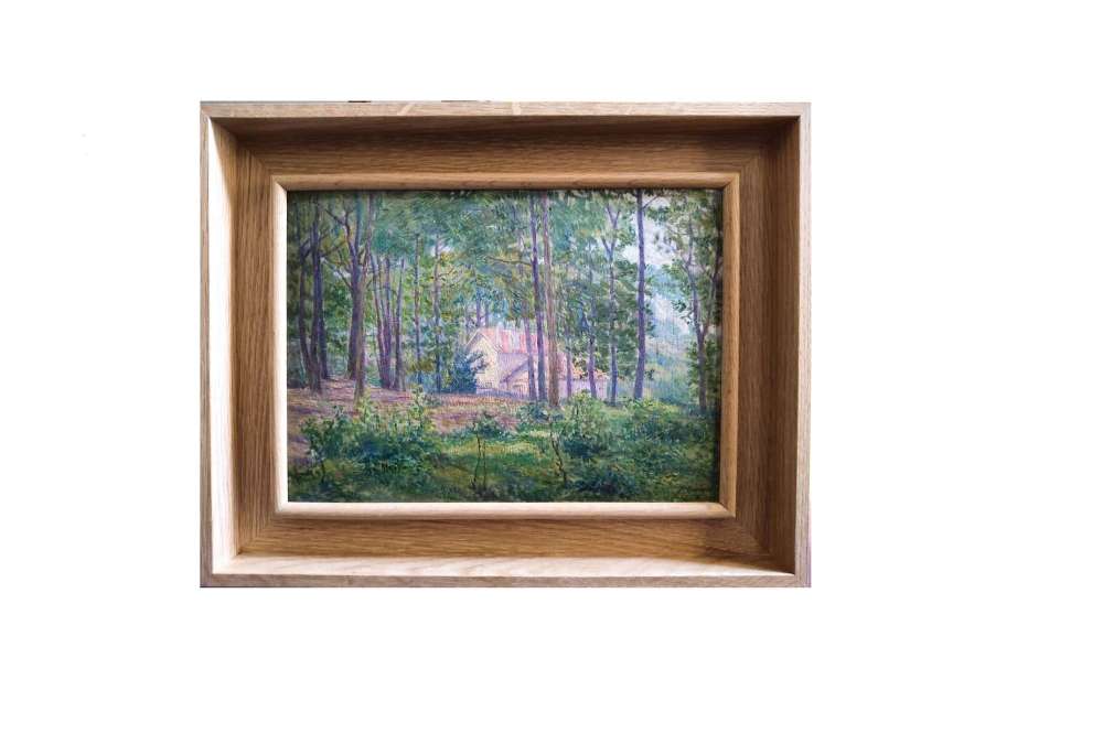 Forest near Meudon (Versailles), Oil on panel by Fritz Van Loo (1871–1957)