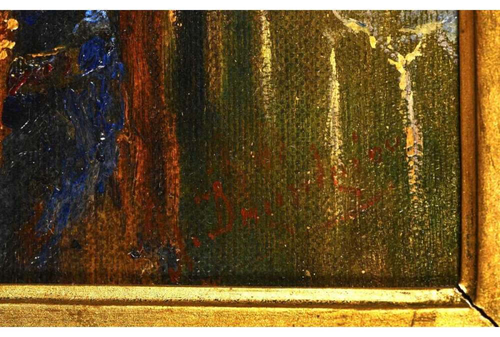 Femme lisant, Huile sur toile vers 1896