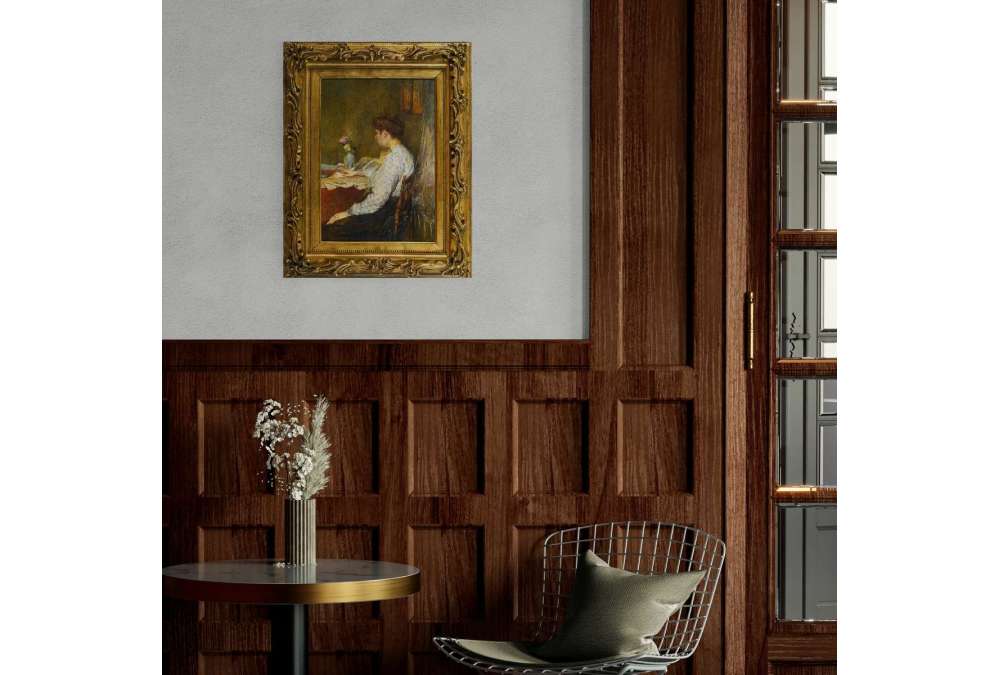 Lezende Dame, Olieverf op doek ca. 1896