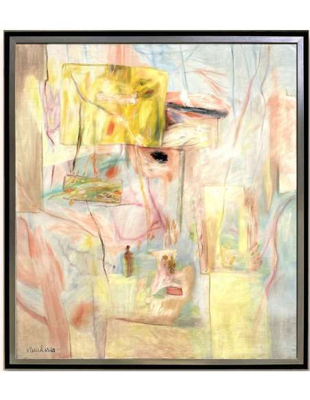 L'île du Phénix, Huile sur toile par Pierre Vlerick (1923–1999)