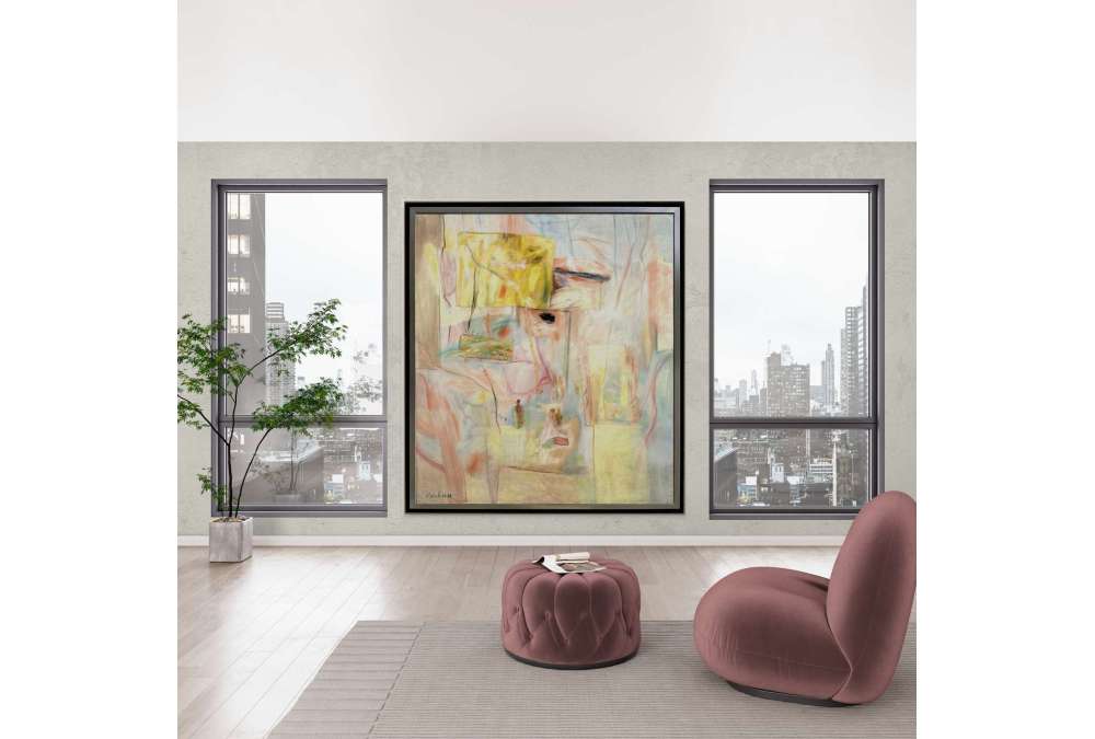 L'île du Phénix, Huile sur toile par Pierre Vlerick (1923–1999)