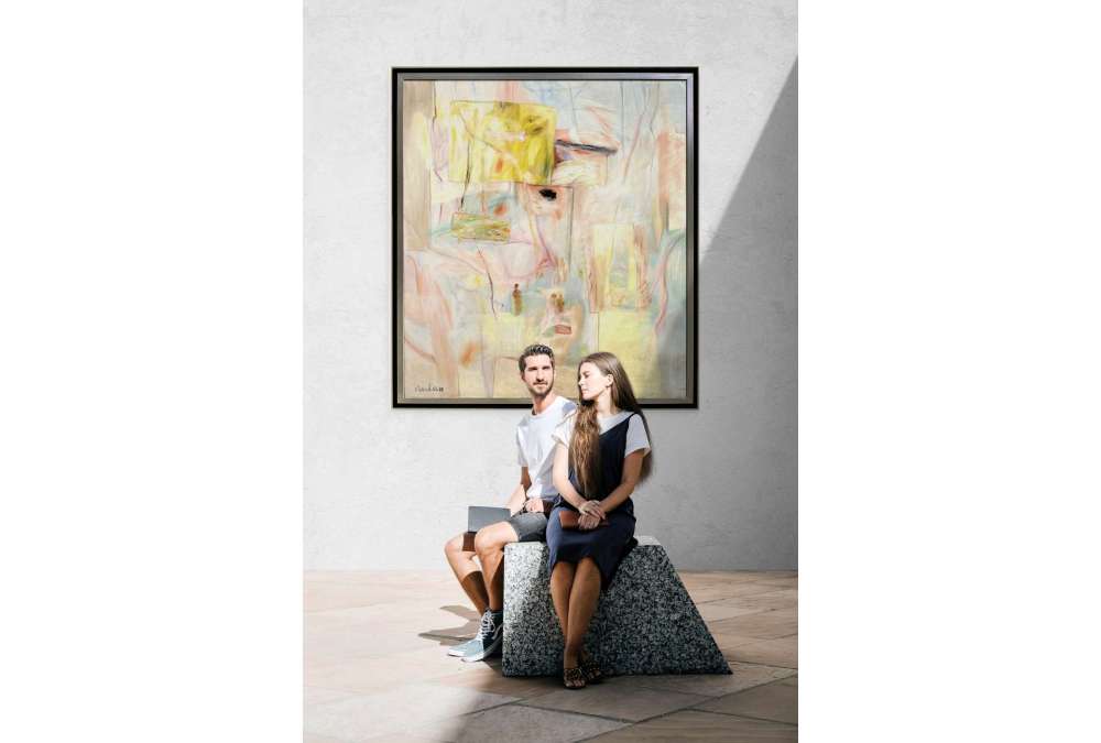 L'île du Phénix, Huile sur toile par Pierre Vlerick (1923–1999)