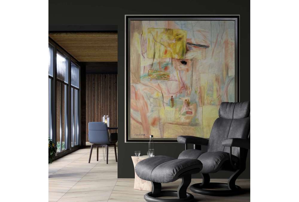 L'île du Phénix, Huile sur toile par Pierre Vlerick (1923–1999)