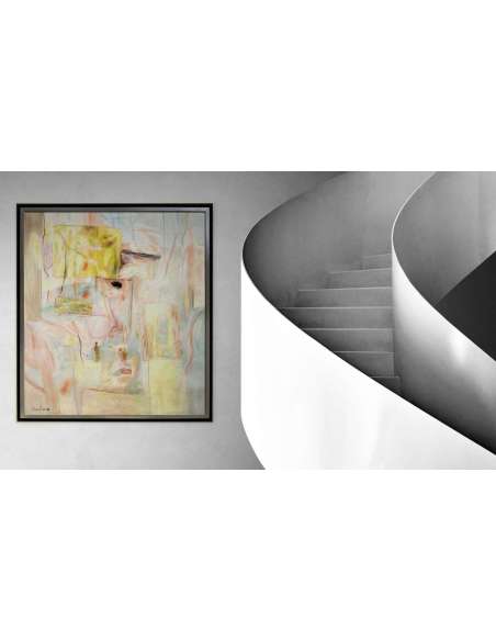 L'île du Phénix, Huile sur toile par Pierre Vlerick (1923–1999)