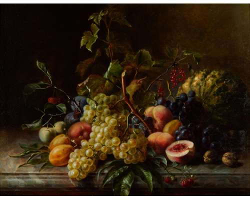 Constans Léon Louis Aristide (1815-1871)+ Nature morte au papillon 2