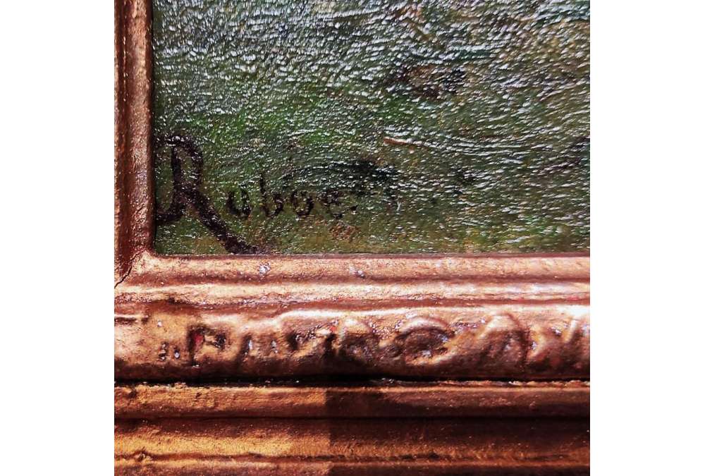 Louis Robbe Schilderij 19de Eeuw Herderin en Vee | Kunstgalerie