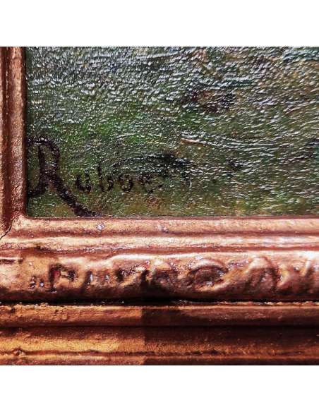 Louis Robbe Schilderij 19de Eeuw Herderin en Vee | Kunstgalerie