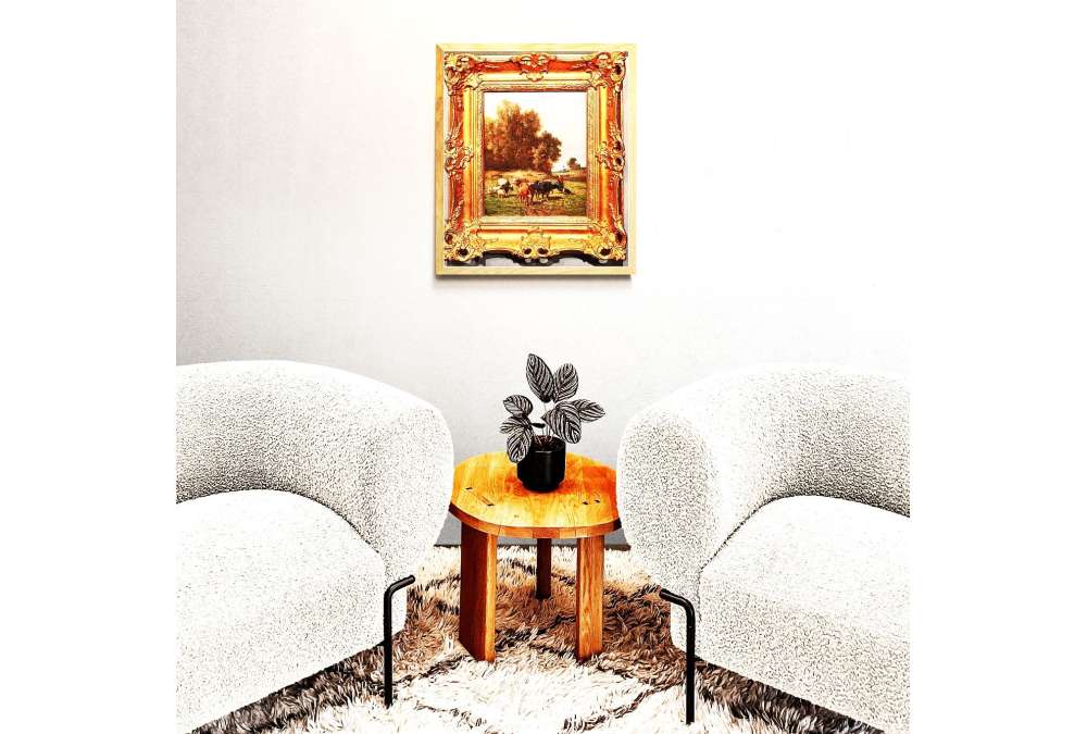 Louis Robbe Schilderij 19de Eeuw Herderin en Vee | Kunstgalerie