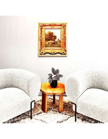 Louis Robbe Schilderij 19de Eeuw Herderin en Vee | Kunstgalerie