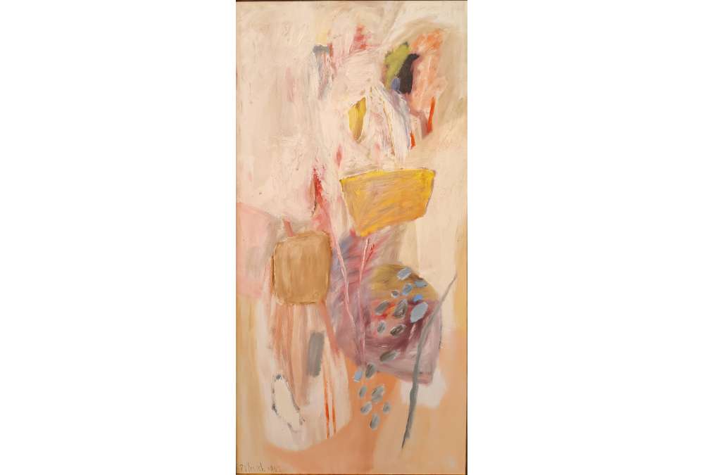 Pierre Vlerick 1962 lyrische abstractie schilderij Geen nachtschade