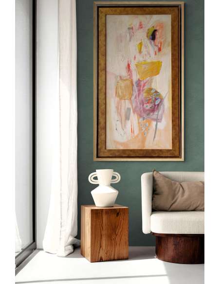 Abstract Schilderij Pierre Vlerick 1962 | Gesigneerd Olieverf