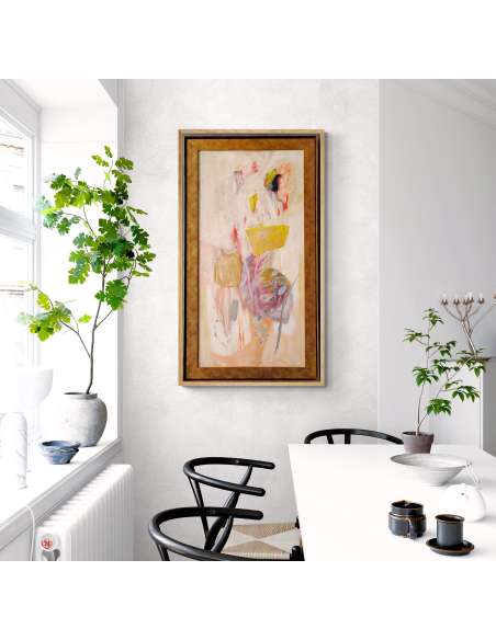 Abstract Schilderij Pierre Vlerick 1962 | Gesigneerd Olieverf