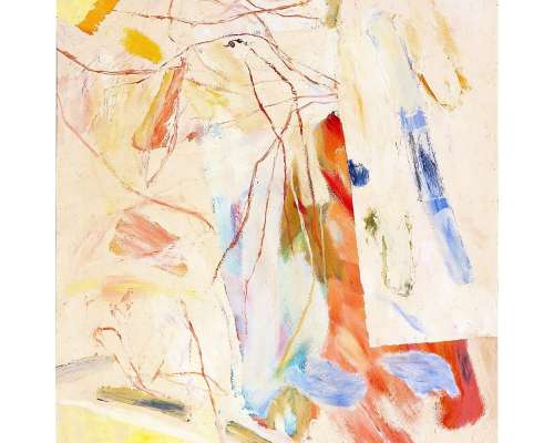 Abstract Impressionist Painting On “ineffable” Panel By Pierre Vlerick