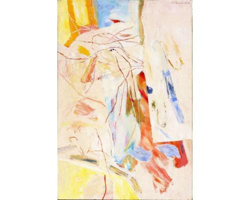 Abstract Impressionist Painting On “ineffable” Panel By Pierre Vlerick 2