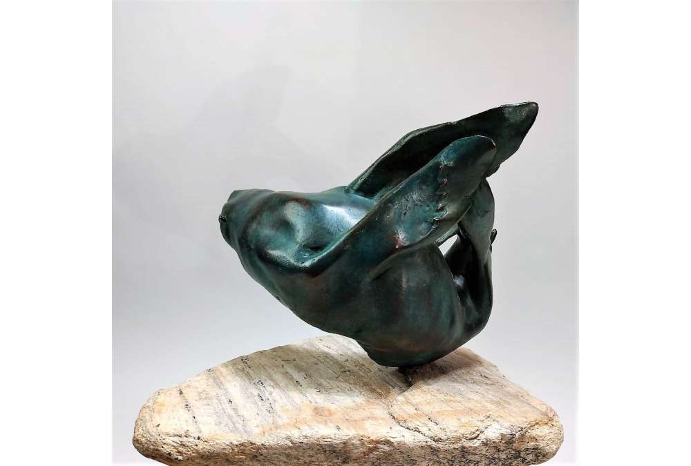 Sculpture Bronze Lion de Mer Greta van Puyenbroeck Artcasting