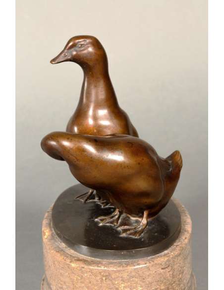 Couple Of Ducks By Carl August Brasch.