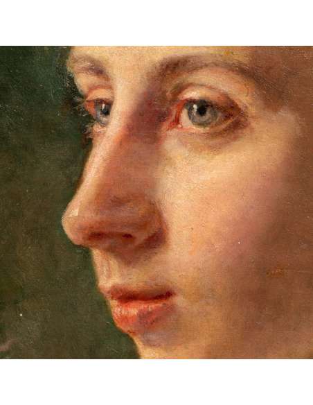 Portrait de Berthe Morris huile sur toile Rosalie Thévenin 1890