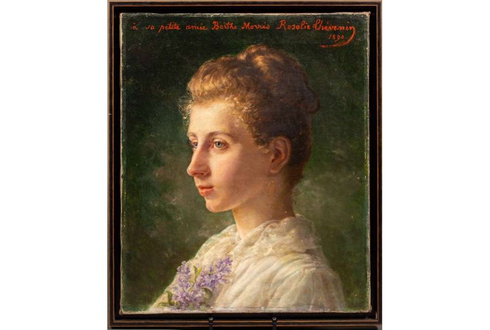Portrait Berthe Morris par Rosalie Thévenin - Huile sur Toile 1890